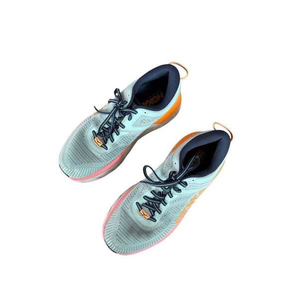 Hoka One One Womens Bondi 7 Mesh Lace Up Road Running Sneaker Shoes Size 10d - Picture 7 of 12